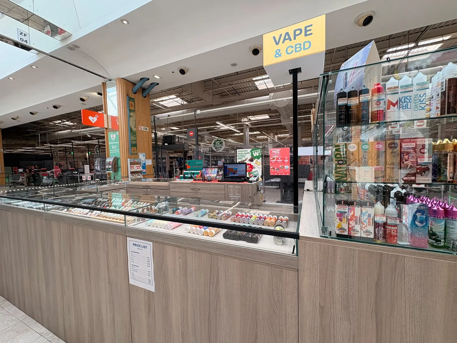 Corner CBD de la boutique HappeSmoke Grasse
